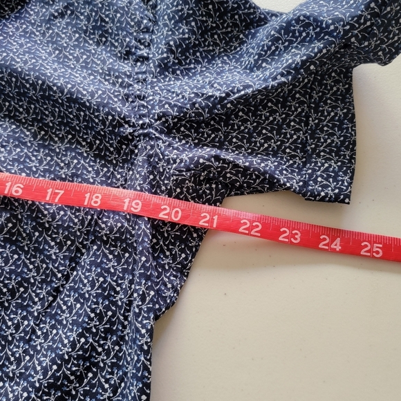 Guide London Premium Range Men's Blue Button Patterned Shirt - Picture 6 of 8